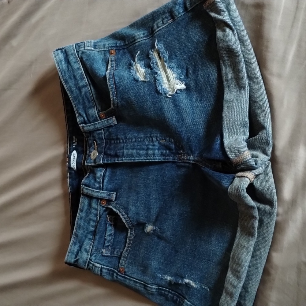 Medium Wash Denim Shorts